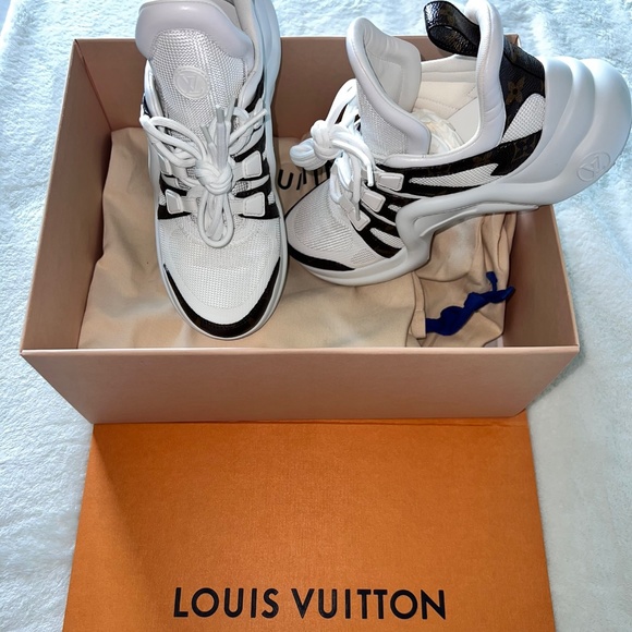 Buy Louis Vuitton Wmns Archlight Sneaker 'White Brown' - 1A43L1